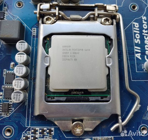 Материнская плата 1155 с процессором Pentium G620