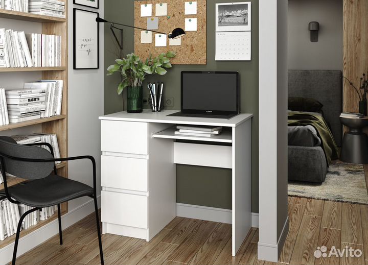 Стол письменный белый