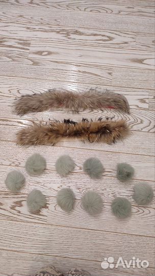 Мех натуральный, помпоны