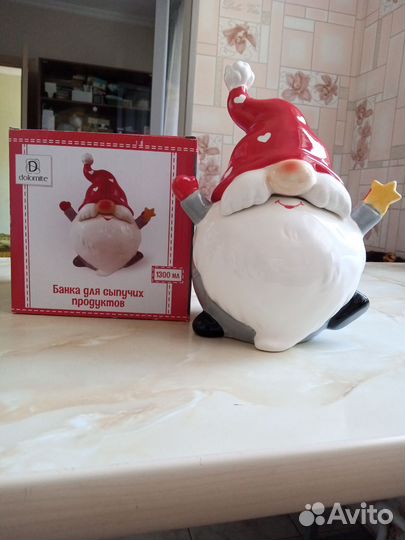 Емкость для сыпучих продуктов из керамики