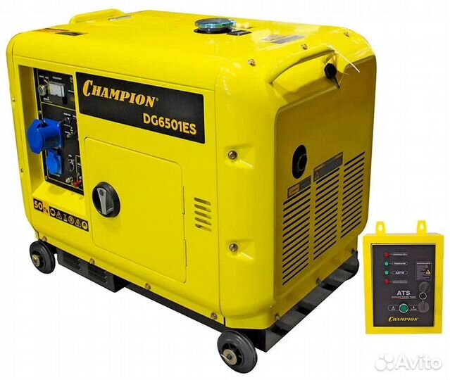 Дизельная электростанция Champion DG6501ES + ATS