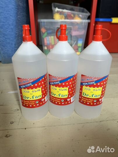 Клей для слайма dr.fan прозрачный 1 л