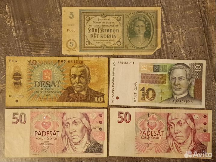 Банкноты стран Восточной Европы