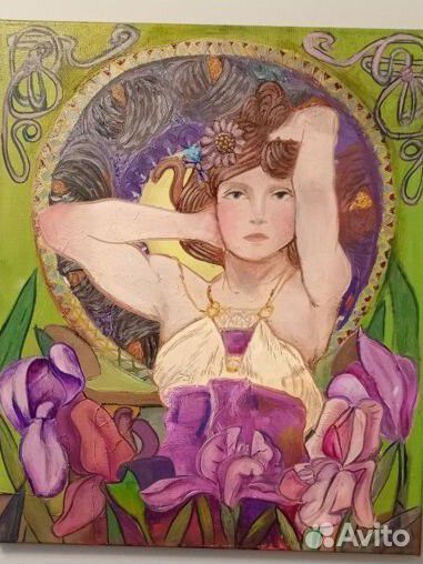 Девушка с цветами