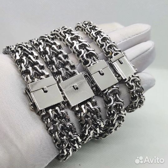 Серебряный браслет рамзес