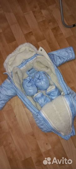 Конверт на выписку для мальчика зимний