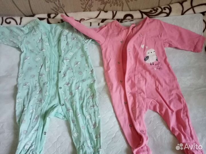 Вещи с рождения и до 6 месяцев для девочки