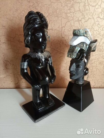 Обсидиановые фигурки майя