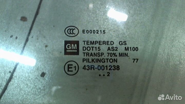 Стекло боковой двери Chevrolet Volt, 2013