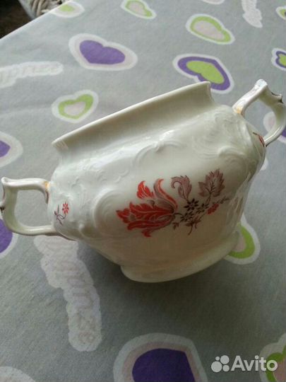 Сахарница фарфоровая
