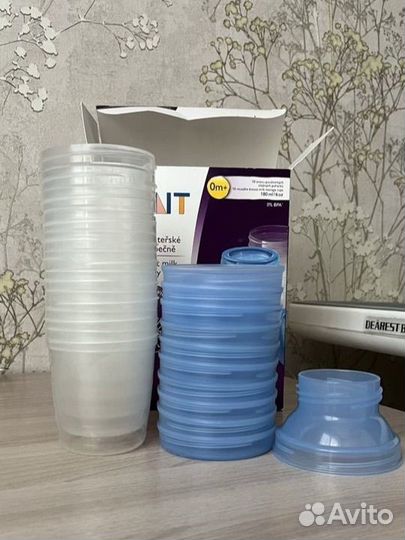 Контейнеры для хранения молока avent