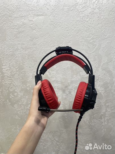 Игровые наушники проводные с микрофоном