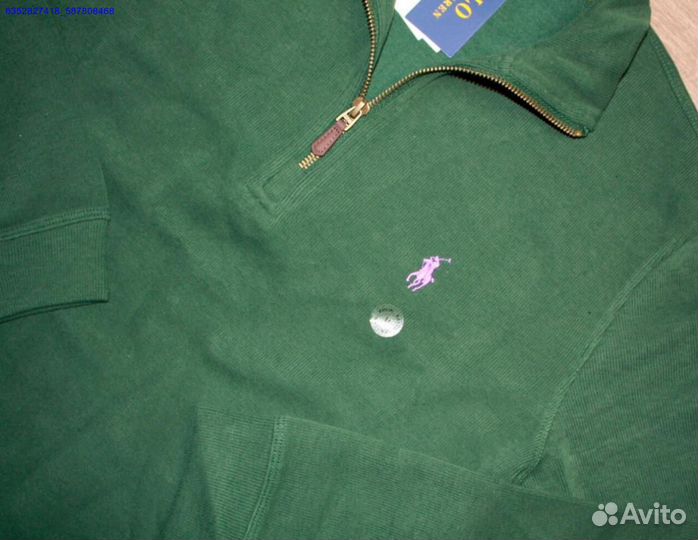 Polo Ralph Lauren джемпер зеленый полузамок (Арт.37354)