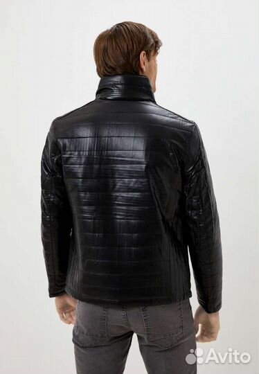 Кожаная куртка мужская размер 56