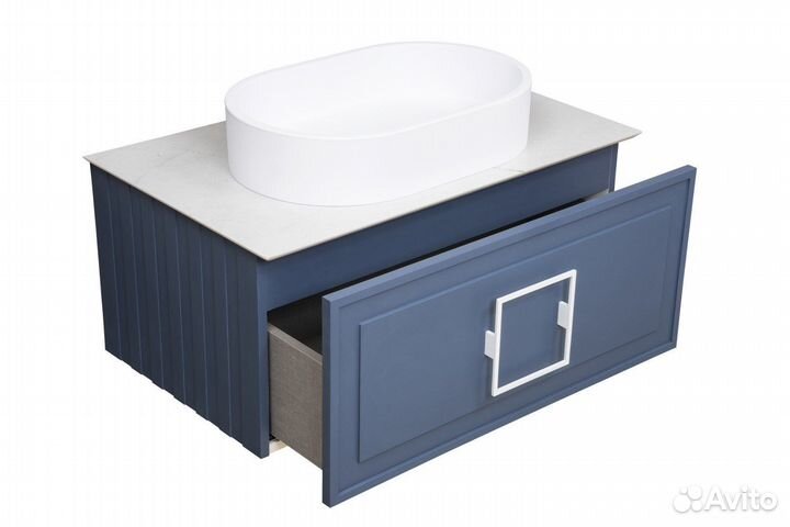 Тумба с раковиной La Fenice Cubo FNC-01-CUB-BG-90