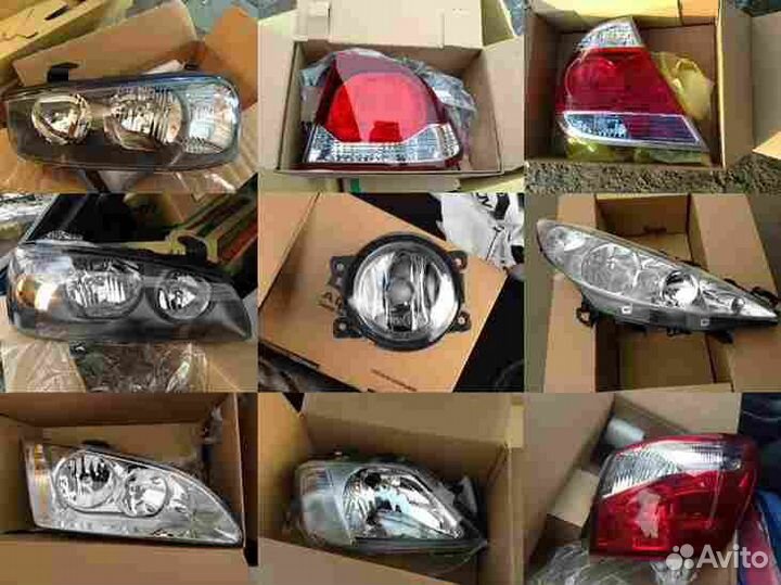 Стекло фары П/Т R для audi 100 (1982-1990)