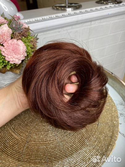 Шиньон резинка натуральная