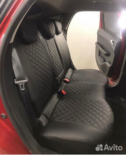 Чехлы экокожа Ромб Renault Arkana от Автопилот