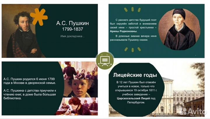 Презентации/доклады для школьников и студентов