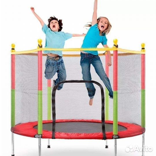Детский батут с сеткой