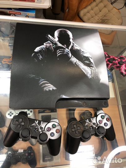 Sony PS3 Slim, 54 игры и два геймпада