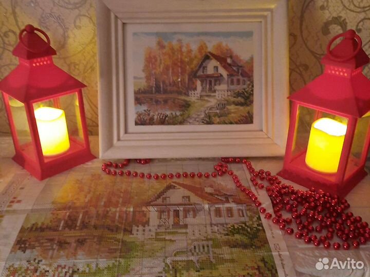 Вышивка крестом набор остатки