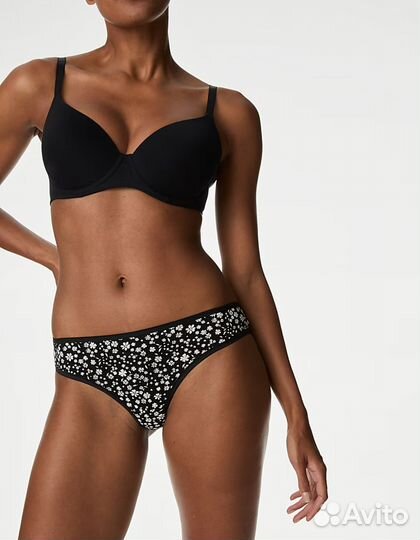 Marks spencer трусы brazilians с кружевом, 14 uk