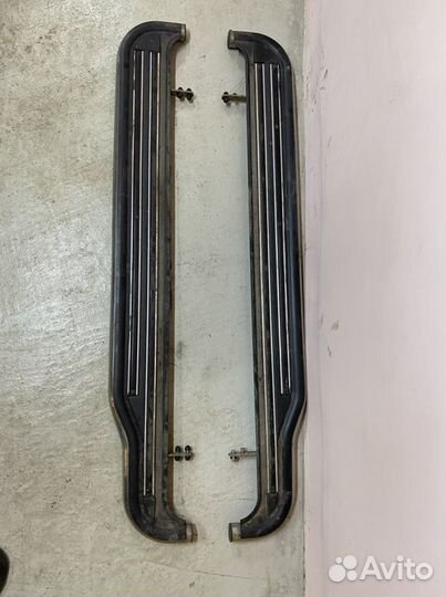 Пороги подножки на Hyundai Santa Fe 2 2006-2012