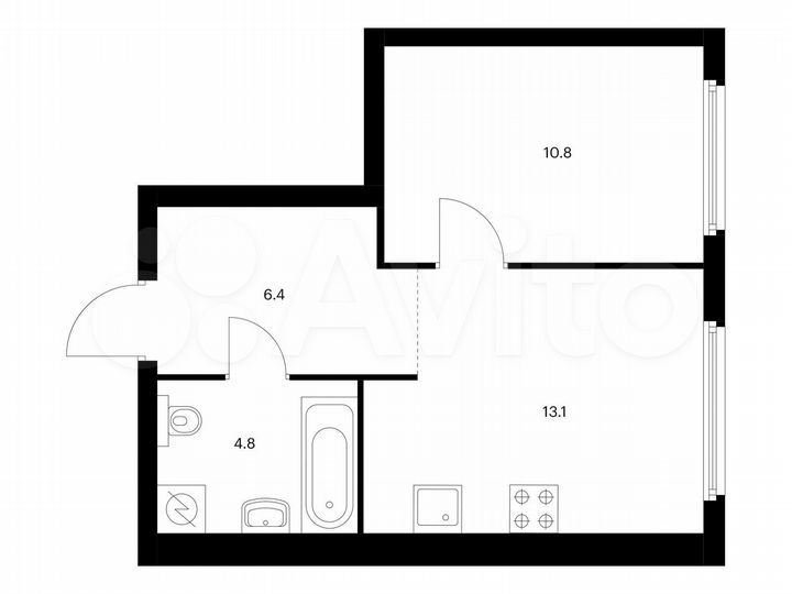 1-к. квартира, 35,1 м², 14/32 эт.