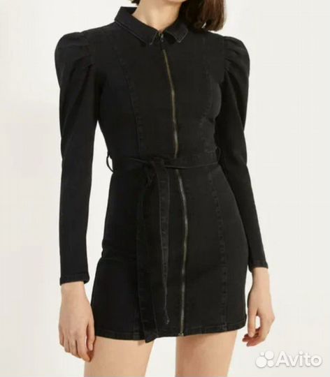 Джинсовое платье bershka