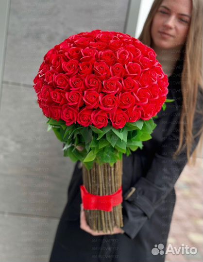 Шикарный букет роз 101, 45, 65, 85 с доставкой