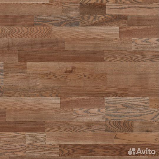 Паркетная доска Polarwood ясень электро 1,678 кв.м 14 мм трехполосная брашированная