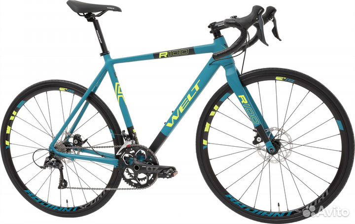 Велосипед welt R100 Disc (2023) Marine Green Kra65