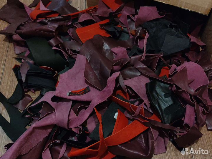 Натуральная кожа. Обрезки для рукоделия