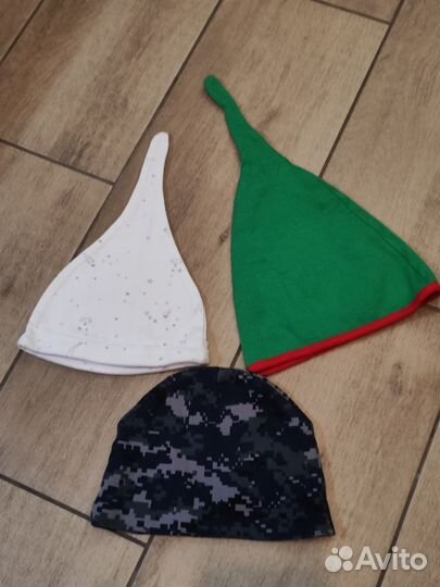 Шапки пакетом от 0-12 мес