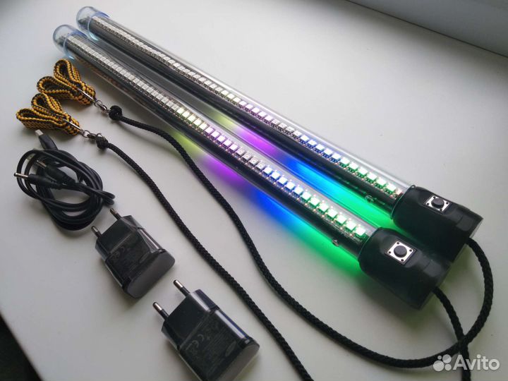 Пиксельные пои для светового шоу (Led poi) 54