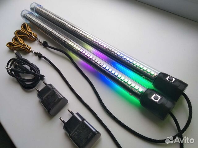 Пиксельные пои для светового шоу (Led poi) 54