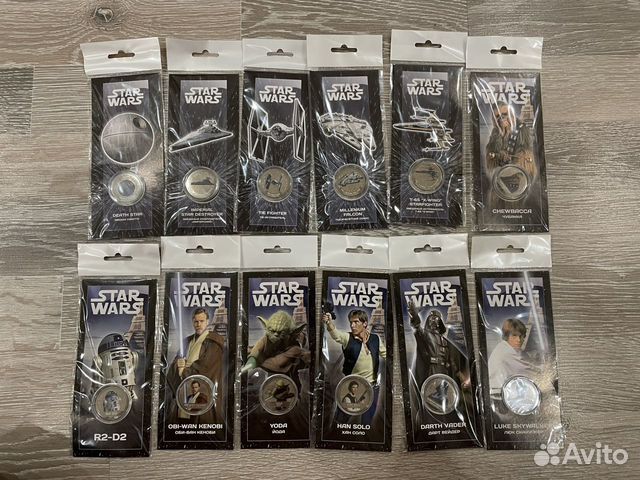 Star wars коллекционные монеты объявление продам