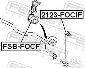 Тяга стабилизатора передняя 2123-focif Febest