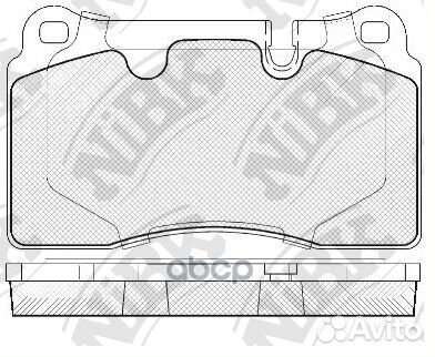 PN0486-nibk колодки дисковые передние VW Touar