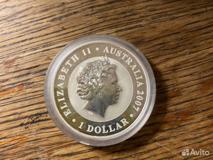 Австралия 1 доллар 2007 Коала Серебро