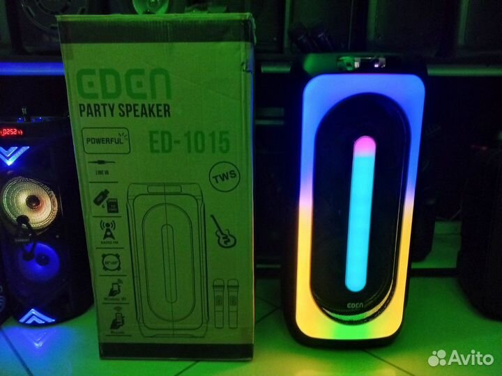 Большая Блютуз колонка 1000вт eden 1015