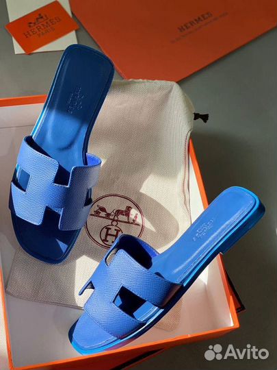 Тапочки hermes женские