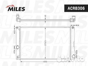 Радиатор двигателя Toyota Prius 1.8 (Паяный)