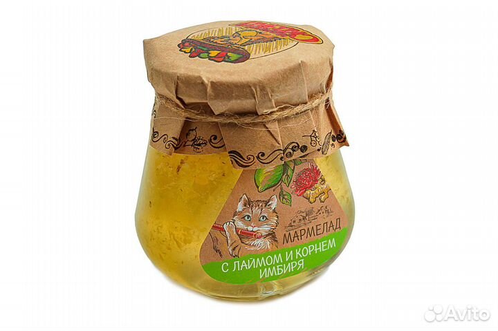 Мармелад с Лаймом и корнем Имбиря в Банке 300 гр