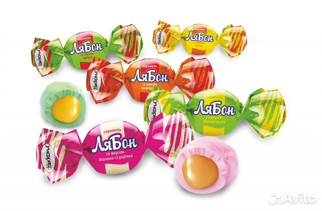 Конфеты карамель жевательная лябон 150 гр