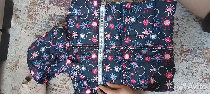 Комбинезон зимний костюм для девочки 104