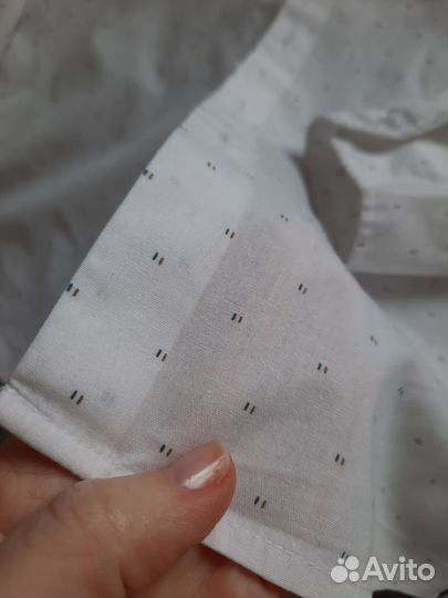 Рубашка школьная белая р.158