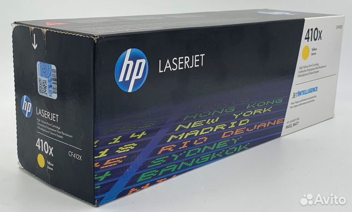 Картридж HP 410X, желтый / CF412X