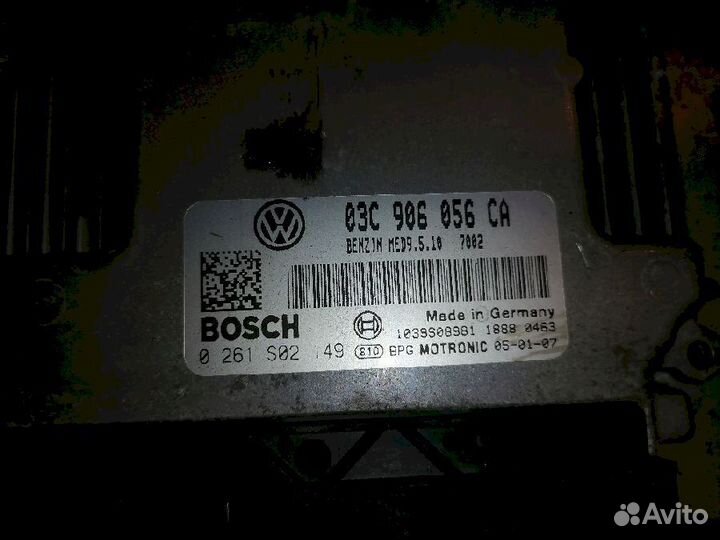Блок управления двигателем 03C906056CA Volkswagen